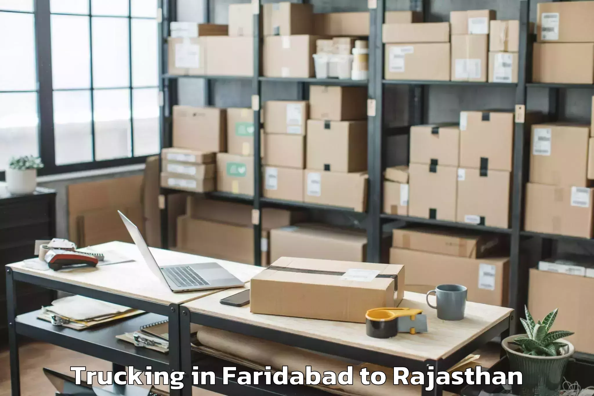 Faridabad to Abhilashi University Ajmer Trucking Booking